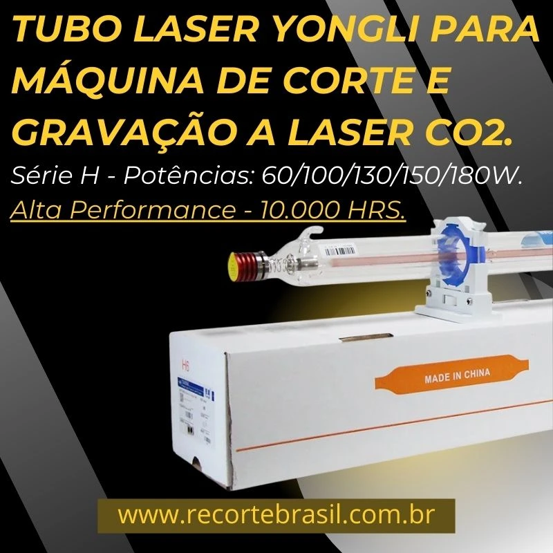 Tubo Laser CO2 Yongli Série H
