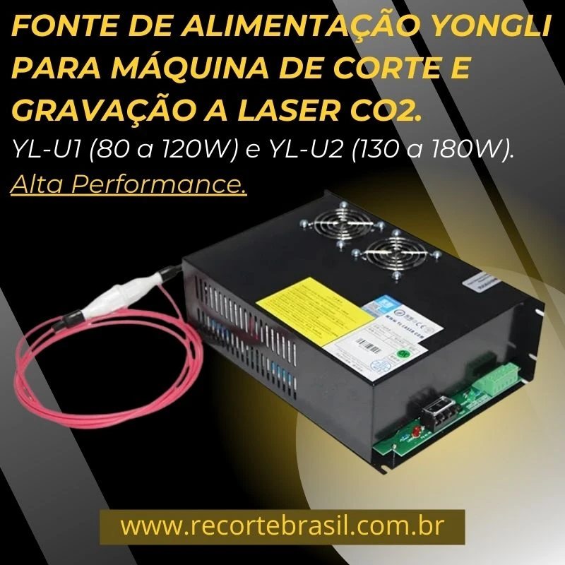 Fonte Yongli YL-U1 YL-U2 Laser CO2