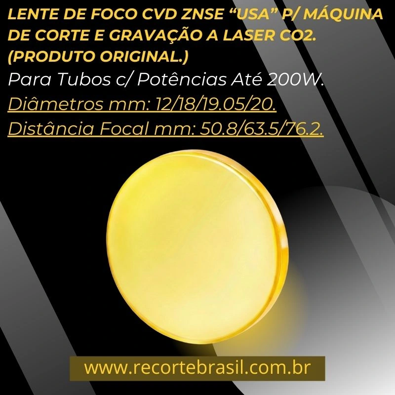Lente de Foco ZnSe para Laser CO2