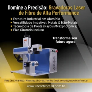 GRAVADORA LASER DE FIBRA PARA METAIS.