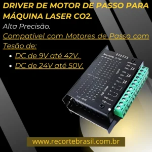 DRIVER DE MOTOR DE PASSO PARA MÁQUINA LASER CO2.