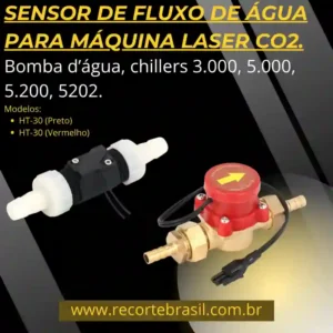 SENSOR DE FLUXO DE ÁGUA PARA MÁQUINA A LASER CO2