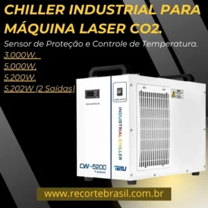 CHILLER INDUSTRIAL PARA MÁQUINA LASER CO2.