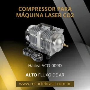COMPRESSOR DE AR PARA MÁQUINA LASER CO2.
