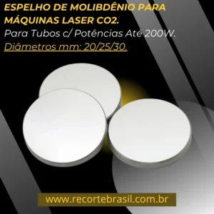 ESPELHO DE MOLIBDÊNIO PARA MÁQUINA LASER CO2.