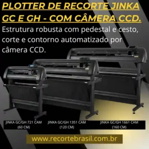 PLOTTER DE RECORTE JINKA GC/GH COM CÂMERA CCD.