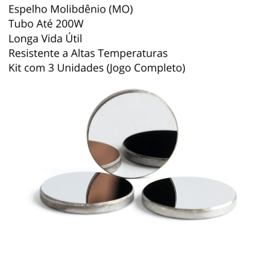 Epelho Molibdênio Para Máquina de Corte e Gravação a Laser CO2