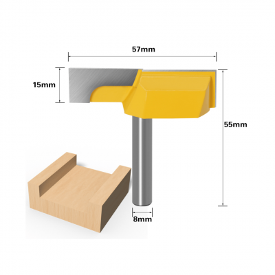 LI6000 - FRESA PARA LIMPEZA, DESBASTE, NIVELAMENTO 8X57X15X55MM