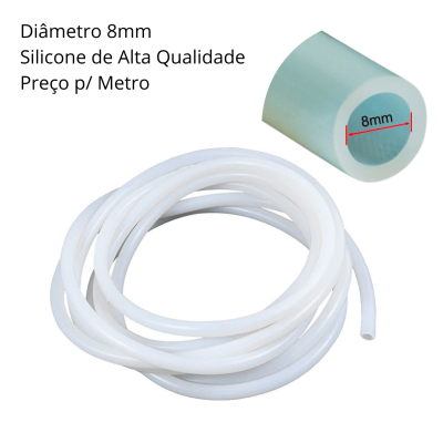 MANGUEIRA DE SILICONE 8MM P CHILLER INDUSTRIAL