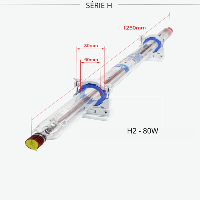 YOH280W - TUBO PARA MÁQUINA DE CORTE E GRAVAÇÃO A LASER CO2 YONGLI - H2-80W