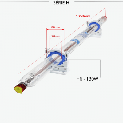 YOH6130W - TUBO PARA MÁQUINA DE CORTE E GRAVAÇÃO A LASER CO2 YONGLI - H6-130W